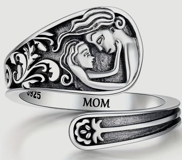 Mother Daughter Spoon Ring