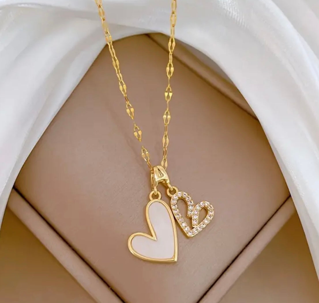 Two Hearts Necklace