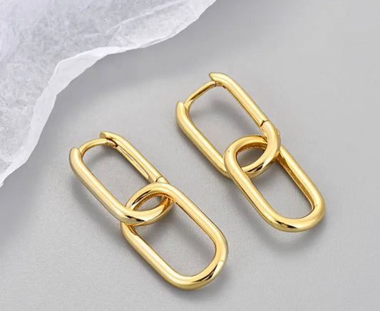 18K gold plated earrings