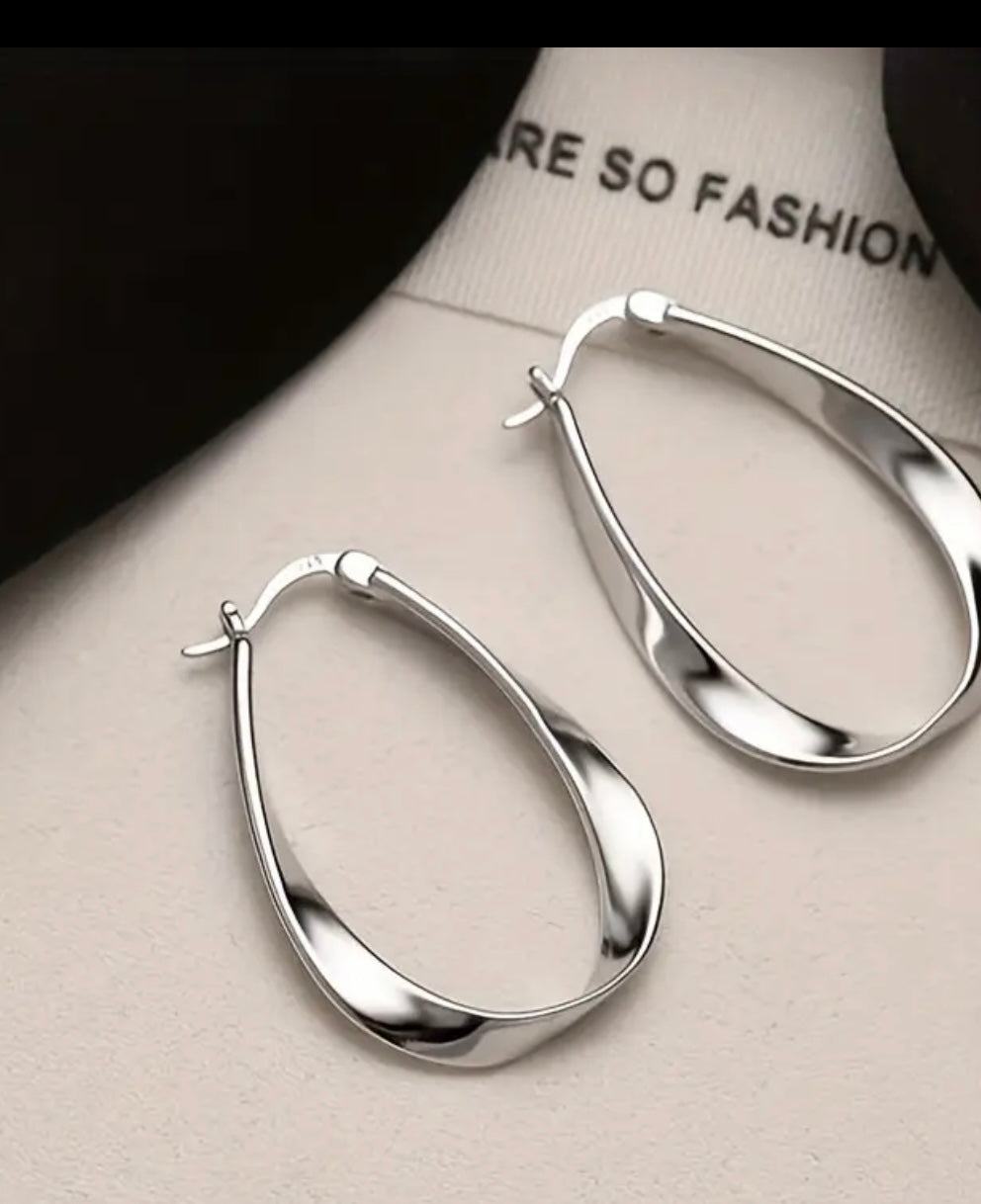 Fluid Hoop Earrings