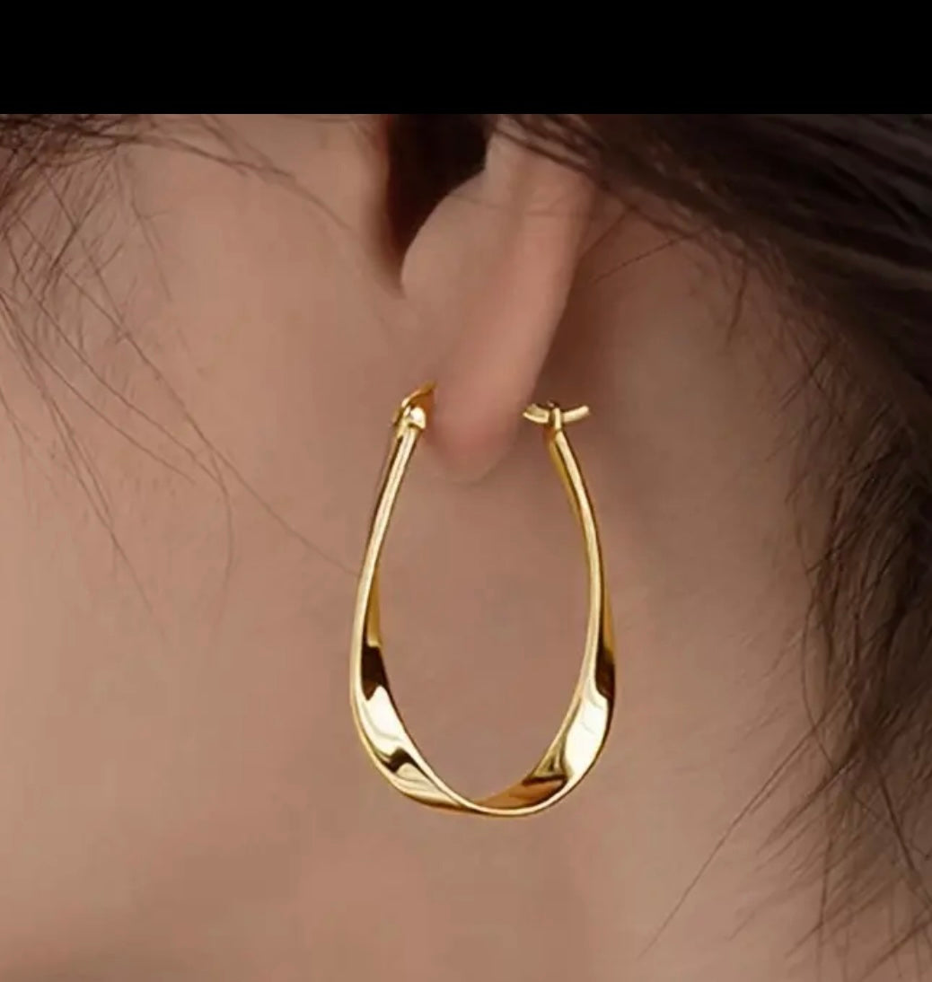 Fluid Hoop Earrings