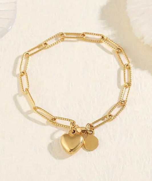 Heart Charm Bracelet