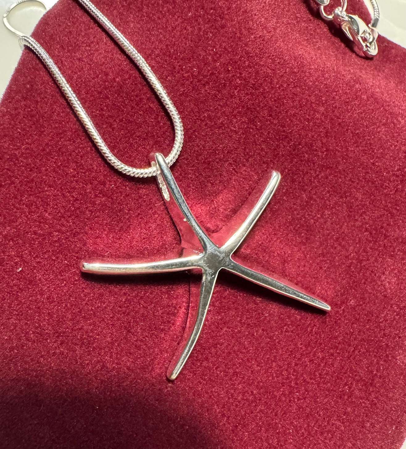 Sterling Silver Starfish Necklace