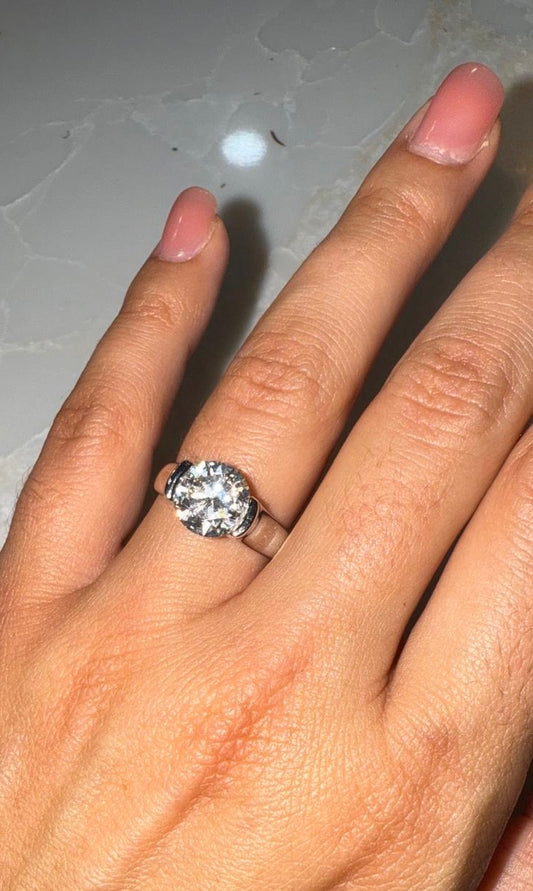 3 Carat Moissanite Gorgeous solitaire Promise/Engagement Ring